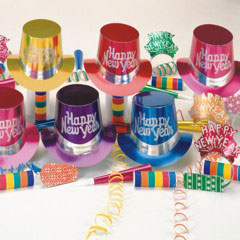 New Year's Metallic Party Kit from Windy City Novelties